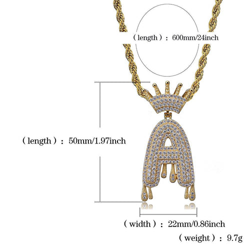 Hip Hop Pendant Micro-inlaid Zircon Necklace